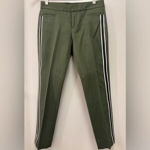 Banana Republic Khaki Pants with White Stripes